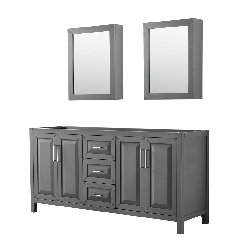 Daria Double Bathroom Vanity - 71W x 35H x 21.5D
