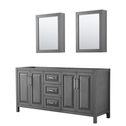 Daria Double Bathroom Vanity - 71W x 35H x 21.5D