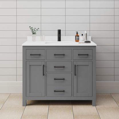 Beckett Single Bathroom Vanity - 42W x 35H x 22D