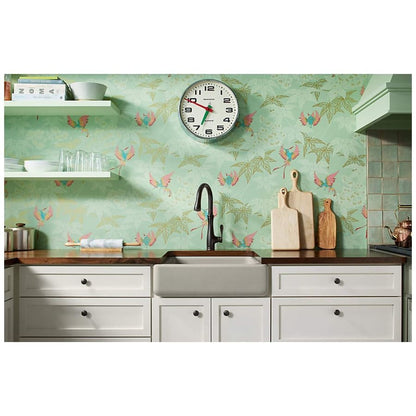 Whitehaven 23-1/2" Self-Trimming Farmhouse Single Basin Enameled Cast Iron Kitchen Sink with Shortened Apron