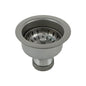 Deep Cup Basket Strainer, Stainless Steel, Polished Chrome