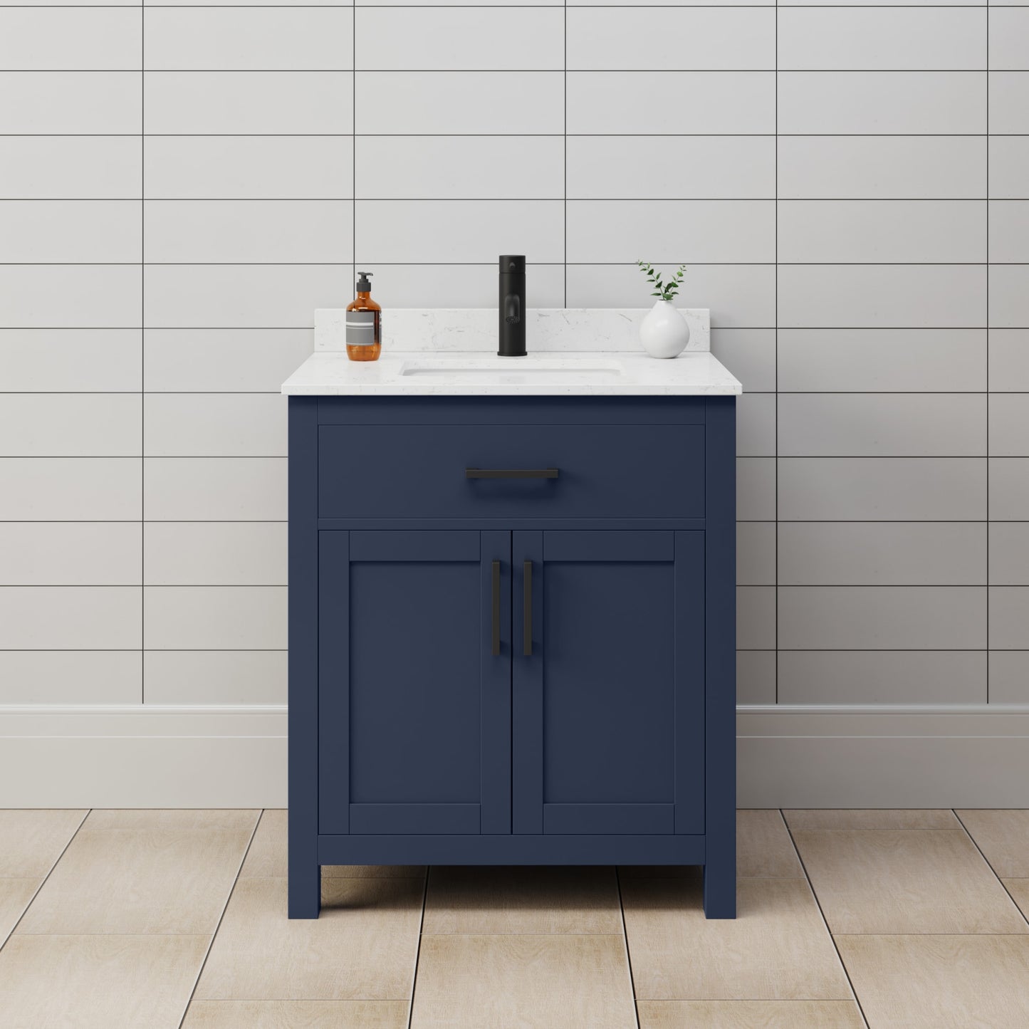 Beckett Single Bathroom Vanity - 30W x 35H x 22D