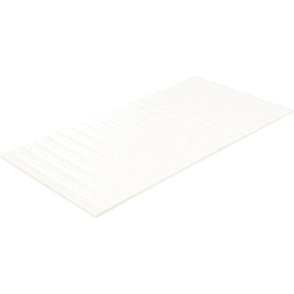 Luminique Arctic White Rectangle, Fluted 12X24 Glossy