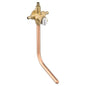 Posi-Temp® M-Pact® Pressure Balancing Valve, 1/2 in, Crimp Ring PEX Inlet x 1/2 in, Crimp Ring PEX Outlet, Brass Body