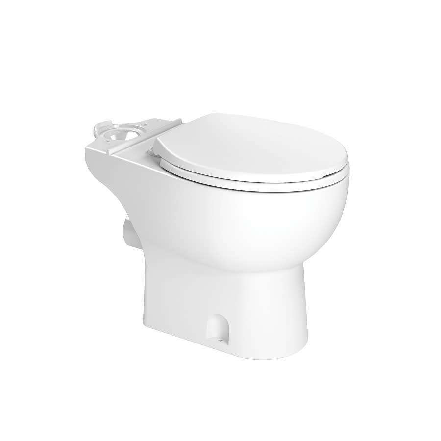 Toilet Bowl, Floor Mount, 12 in Rough, ADA, Round, White