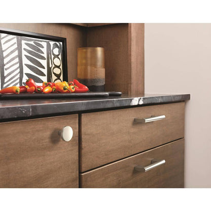 Versa 3-3/4 in. (96mm) Modern Satin Nickel Bar Cabinet Pull