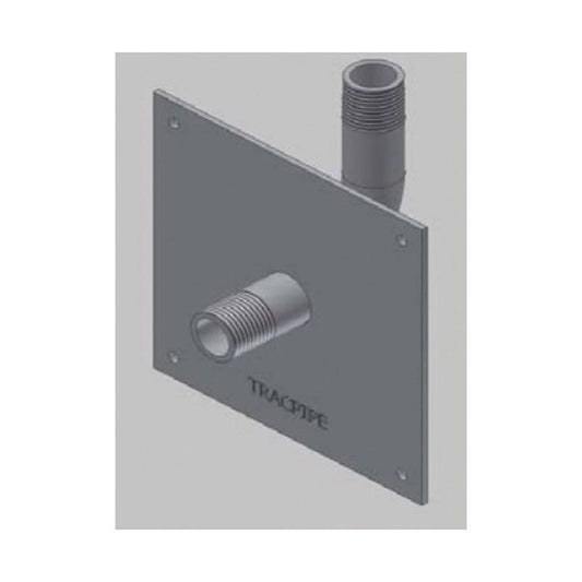 Gas 90 deg Stub Out, 1/2 in, MNPT, Iron