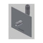 Gas 90 deg Stub Out, 1/2 in, MNPT, Iron