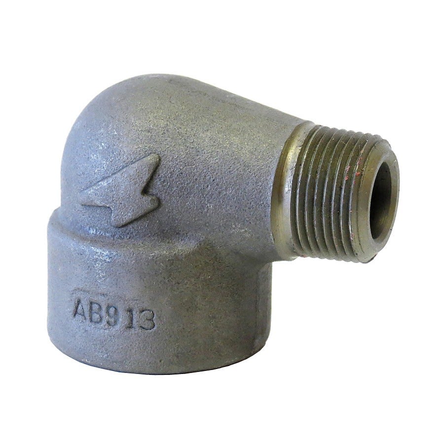 Street 90 deg Elbow, 1/2 in, FNPT, SCH 80/XH, Forged Steel, 3000 lb