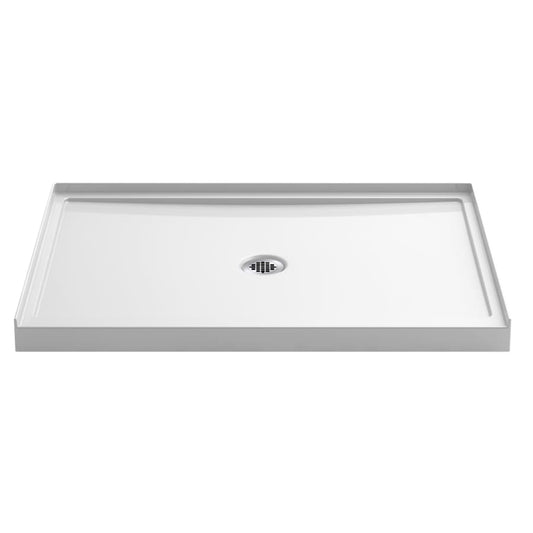 Rely 34" x 48" Shower Base with Single Threshold and Center Drain