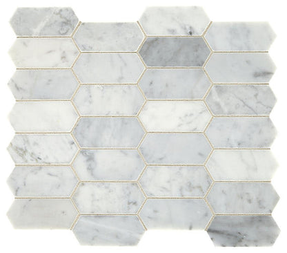 Marble Carrara White Hexagon 2X2 Polished