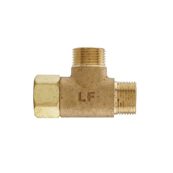 Lead Free Add-A-Tee Adapter, 3/8 in, Brass