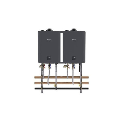 In-Line Tankless Tack, Wall Mount, 2 Units, Indoor/Outdoor, Natural/Propane