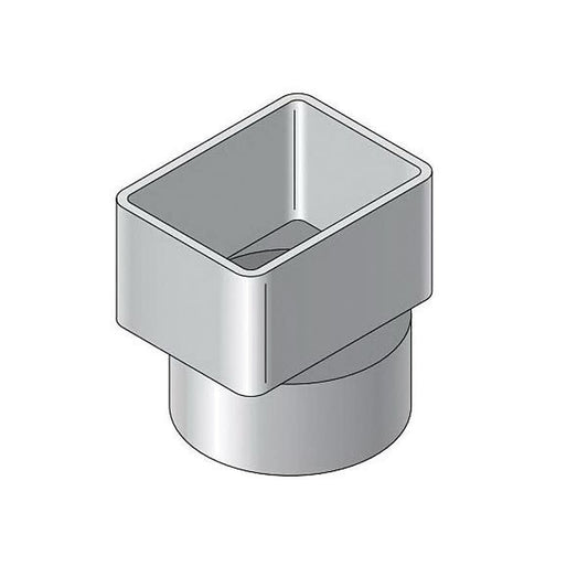 Gutter Downspout Adapter, 2 x 3 x 4 in