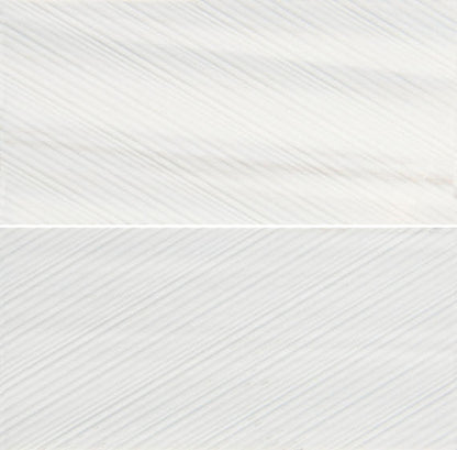 Pietra Divina Calacatta Dolomiti Triangle, Straight Edge 2X2 Mixed