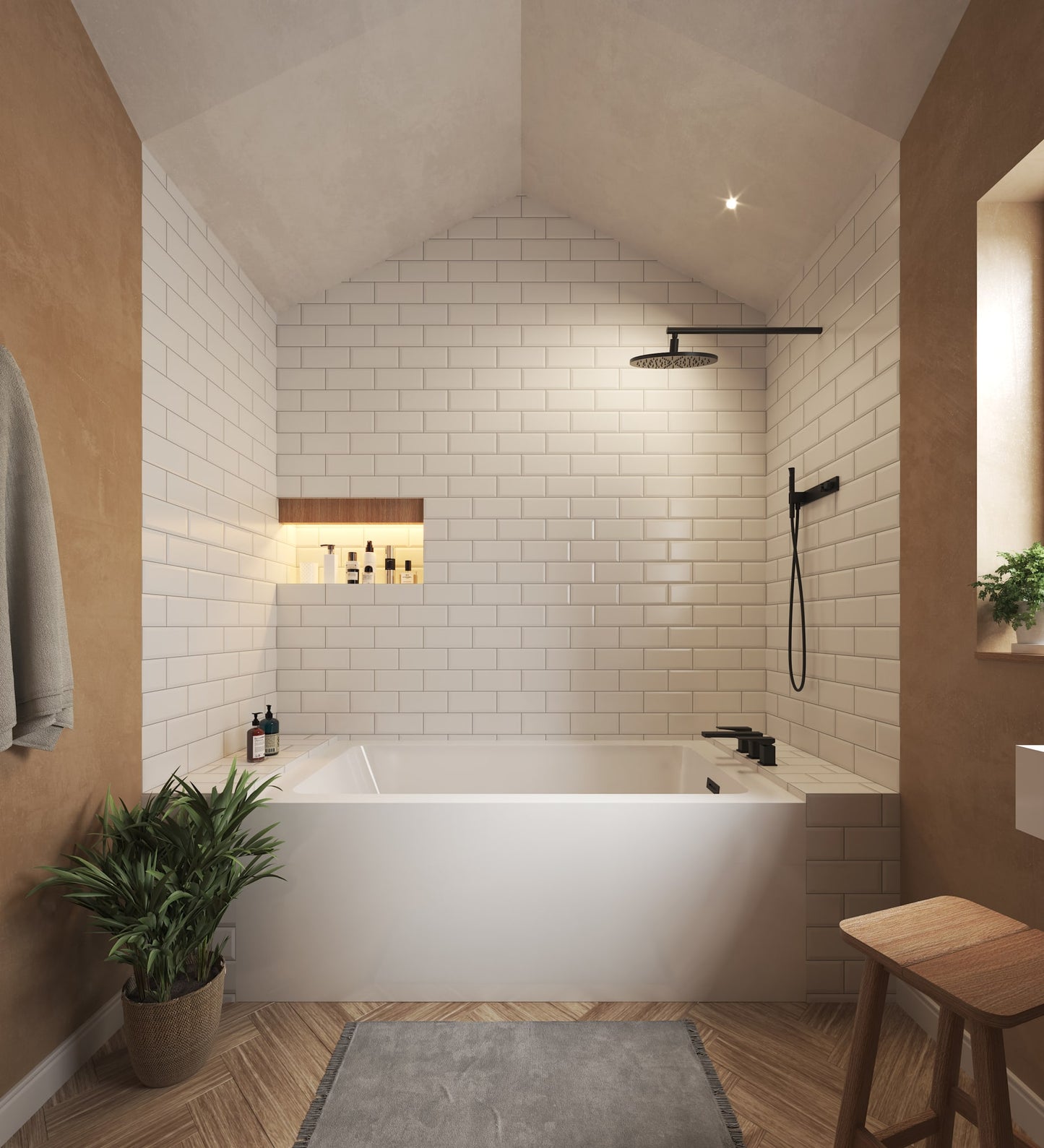 Grayley Alcove Bathtub - 60W x 22H x 36D
