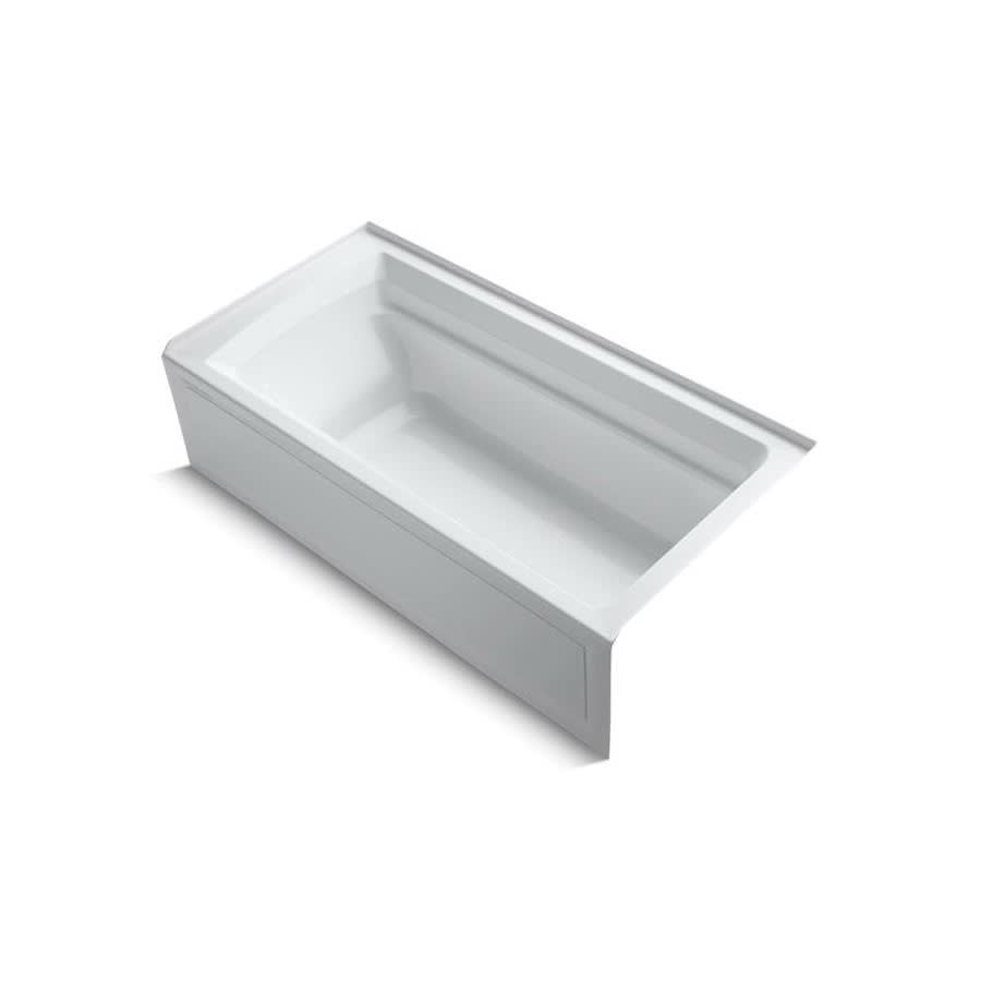 Archer® Alcove Tub, ADA, 72 x 36 x 19 in, Right Hand Drain, White