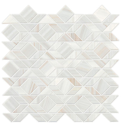 Pietra Divina Calacatta Dolomiti Triangle, Straight Edge 2X2 Mixed