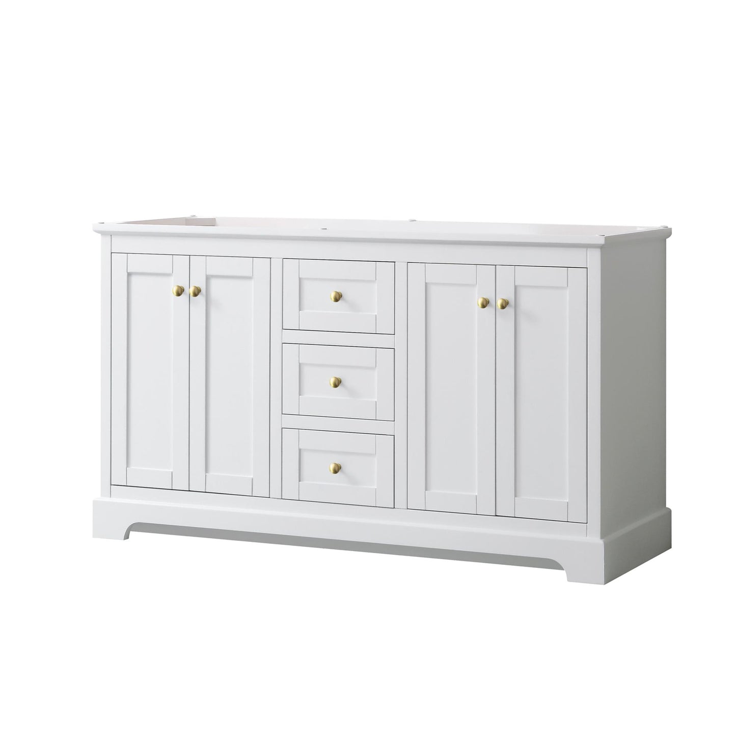 Avery Double Bathroom Vanity - 59.25W x 34.25H x 21.75D