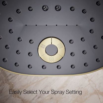 Statement 2.5 GPM Multi Function Shower Head with MasterClean Sprayface and Katalyst Air Induction Technology