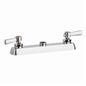 Utility Sink Faucet, Deck Mount, ADA, Lever Handle, Polished Chrome