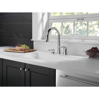 Kate Pullout Spray Kitchen Faucet with MagnaTite Docking, Diamond Seal and Touch Clean Technologies - Includes Soap Dispenser