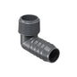 90 deg Elbow, 1/2 in, Insert x MNPT, SCH 40/STD, PVC