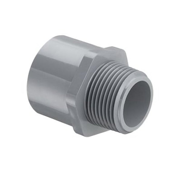 Male Adapter, 2-1/2 in, MNPT x Socket, SCH 80/XH, CPVC