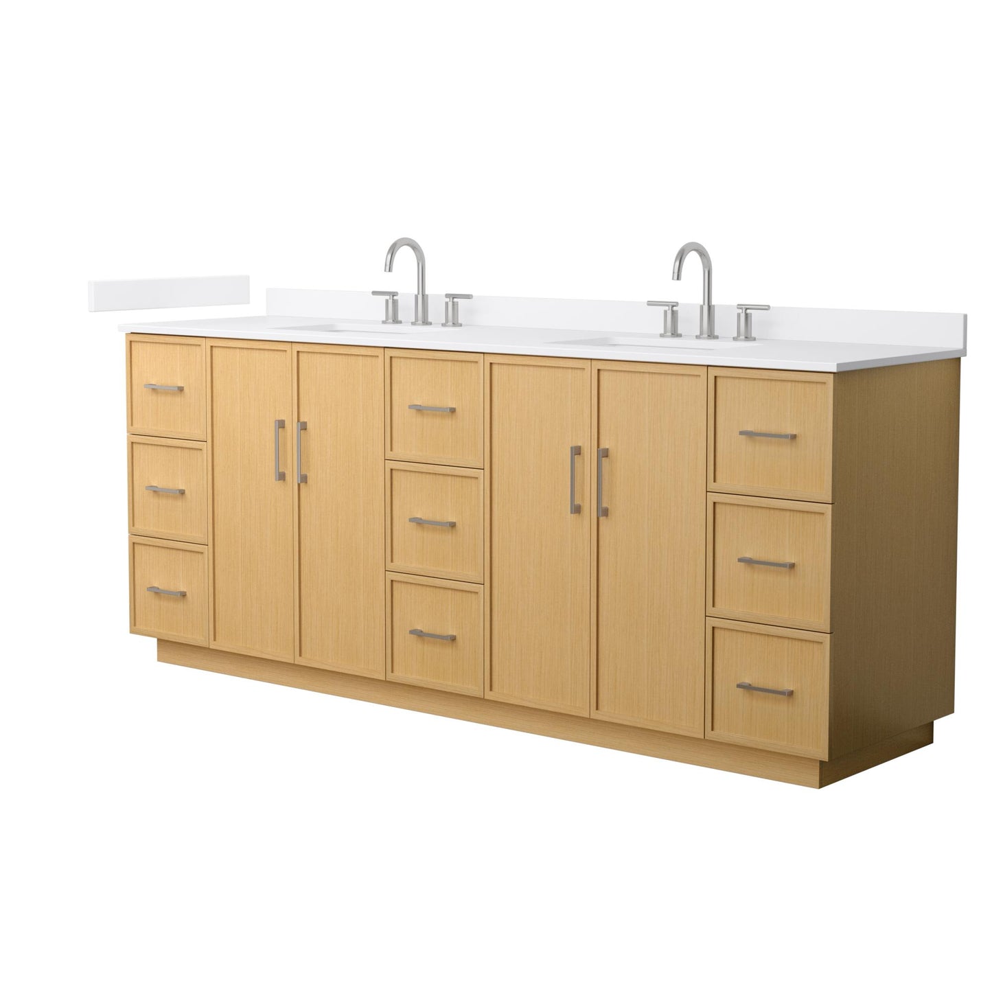 Elan Double Bathroom Vanity with Toe Kick - 84W x 35H x 22D