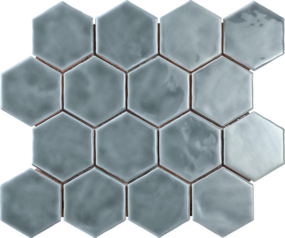 Artistic Reflections Haze Hexagon 3X3 Glossy