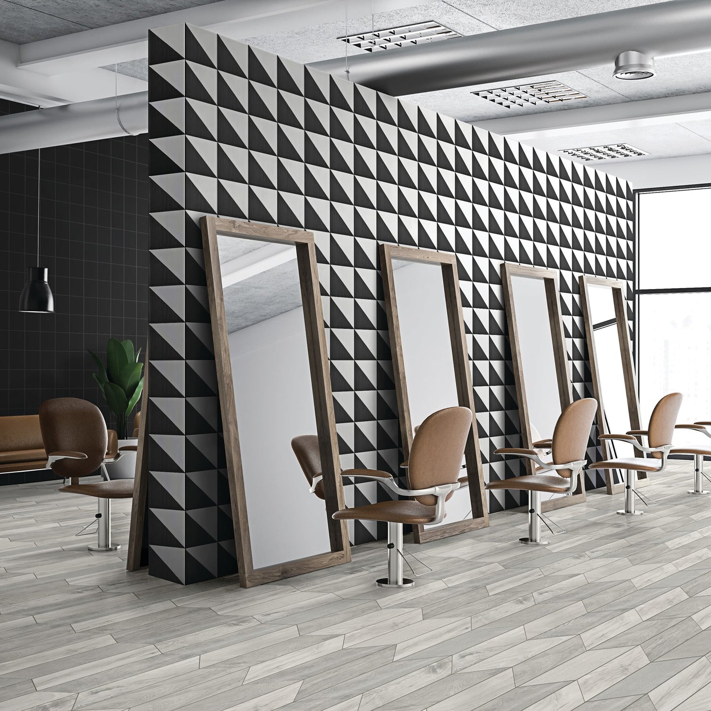 Treverksoul Grey Chevron 4X21 Matte
