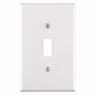 1-Gang White Midway Toggle Nylon Wall Plate (10-Pack)