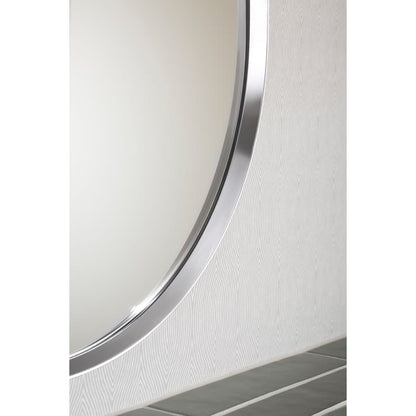 Essential 40-1/16" x 20-1/16" Oval Flat Framed Wall Mounted Bathroom Mirror