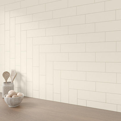 Color Wheel Linear Matte Biscuit Rectangle 4X12 Matte