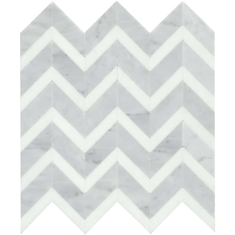 BIZOU WHITE/WHITE PL CHEV/MO
