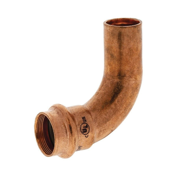 Street 90 deg Elbow, 1-3/8 in, Fitting x Press, Copper