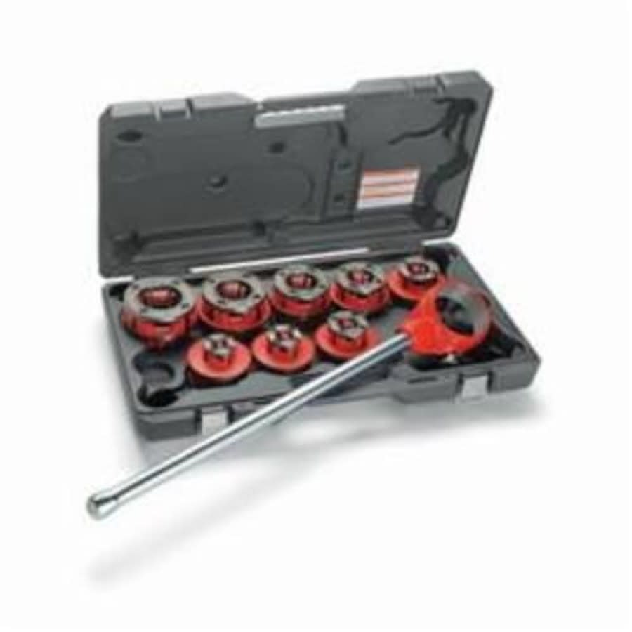 12-R Exposed Ratchet Threader Set With Carrying Case, 1/2 to 2 in, NPT