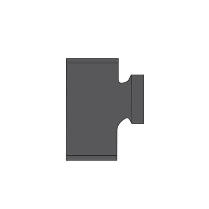 Sanitary Tee, 3 x 1-1/2 in, No Hub x FNPT, Cast Iron