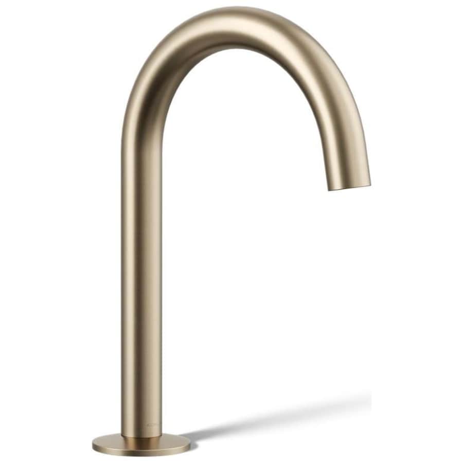 Components 1.2 GPM Widespread Bathroom Faucet with Drain Assembly and Tube Design Spout - Less Handles