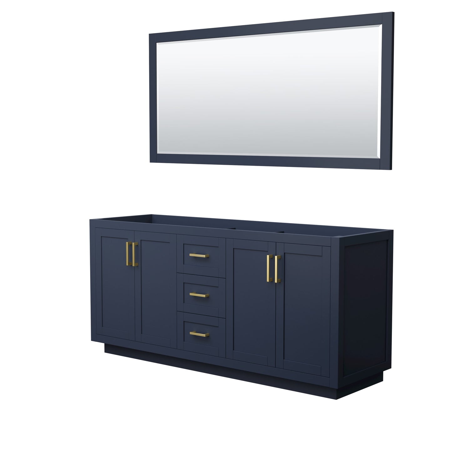 Miranda Double Bathroom Vanity - 71W x 33H x 21.75D