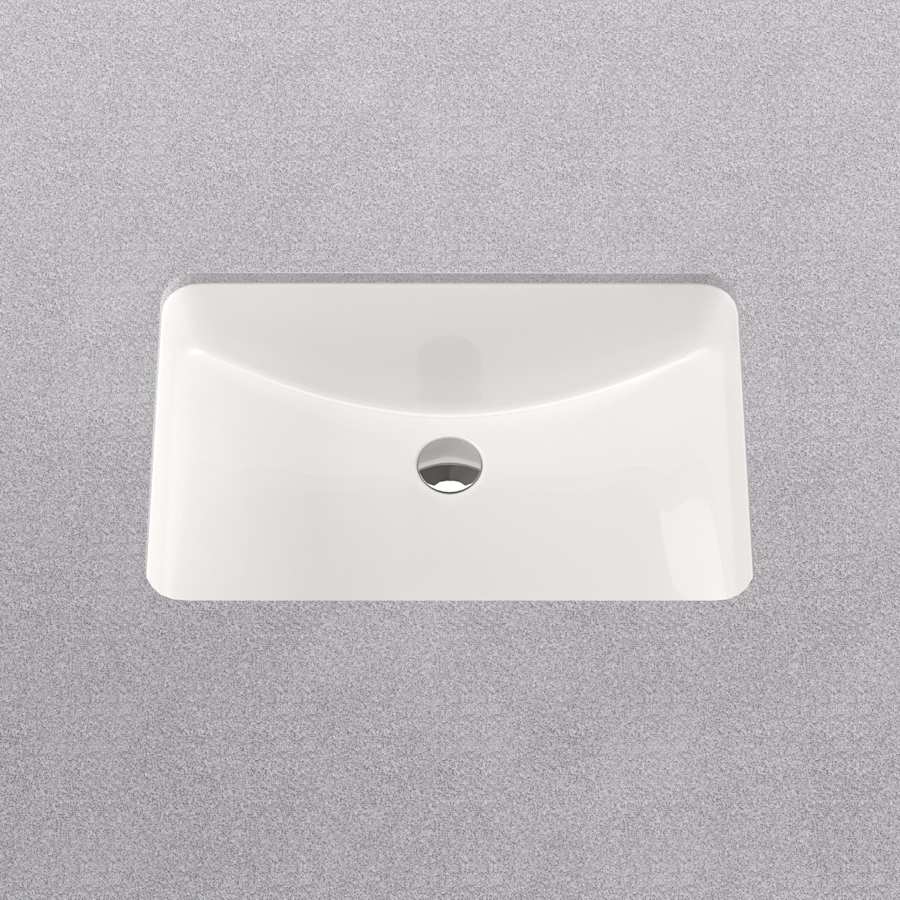 Norris 21" Rectangular Vitreous China Undermount Bathroom Sink with Overflow