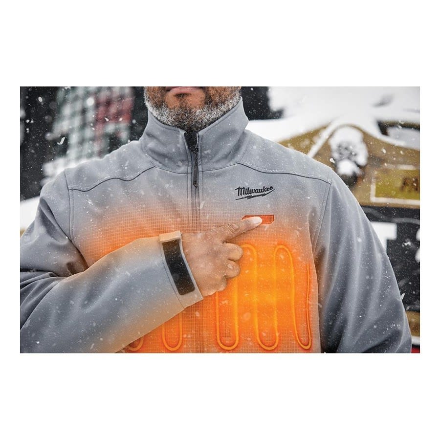 M12™ TOUGHSHELL™ Heated Jacket, Men's L, Gray