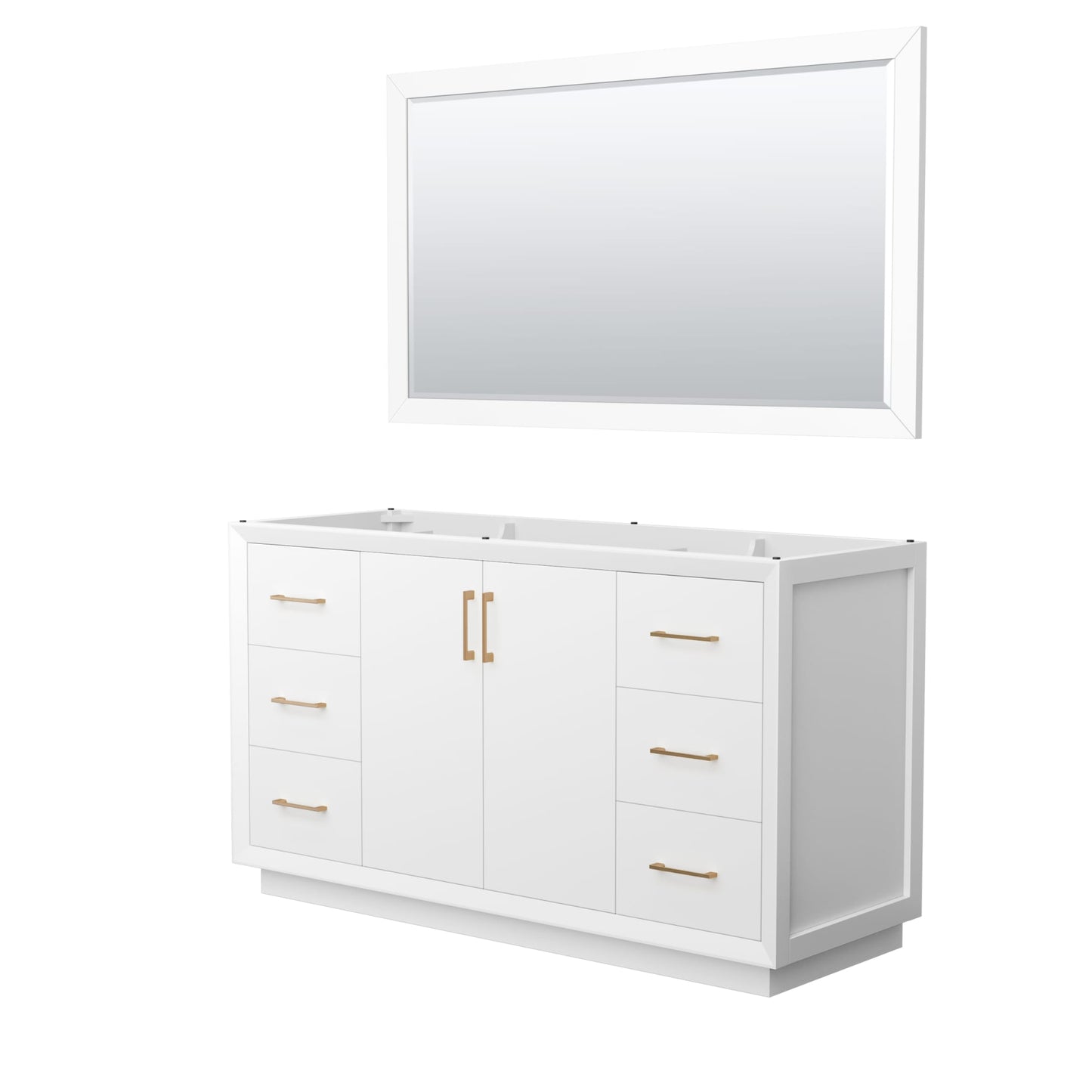 Strada Single Bathroom Vanity - 59.25W x 34.25H x 21.75D