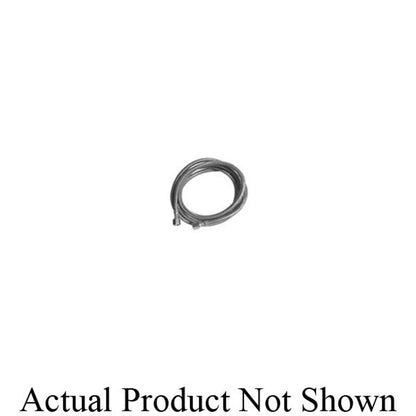 Flexible Water Supply, 1/4 in, Comp, 96 in L, Braided Brass