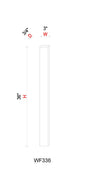 Filler - 3"W * 36"H * 3/4"D
