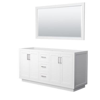 Miranda Double Bathroom Vanity - 65.25W x 33H x 21.75D