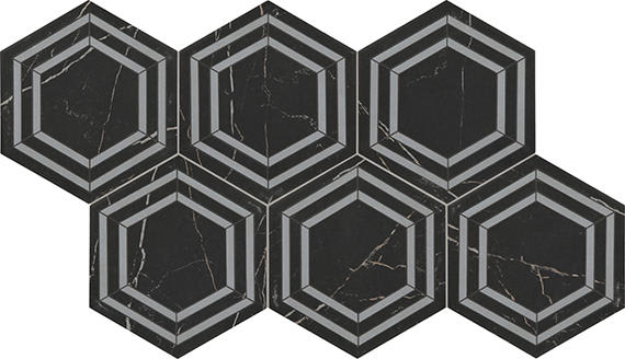 Perpetuo Tuxedo Hexagon 8X9 Matte