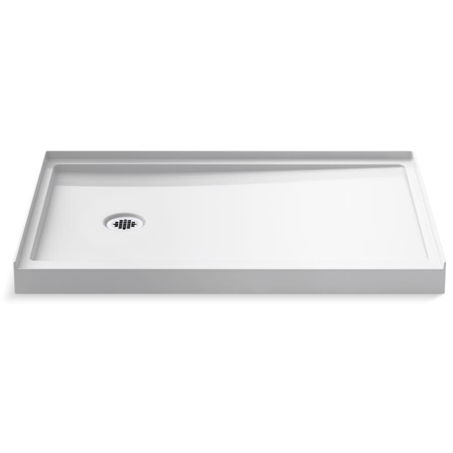 Rely 48" x 32" Rectangular Shower Base with Single Threshold and Left Drain