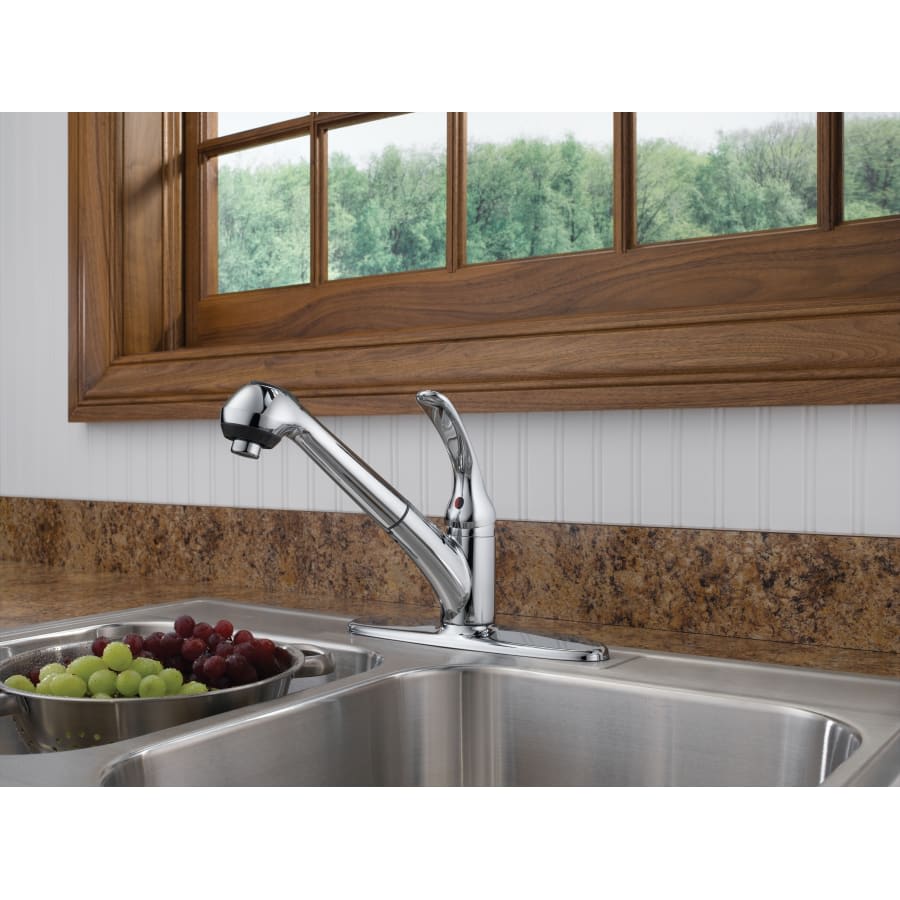 Foundations Core-B Pull-Out Kitchen Faucet with Optional Base Plate - Includes Lifetime Warranty