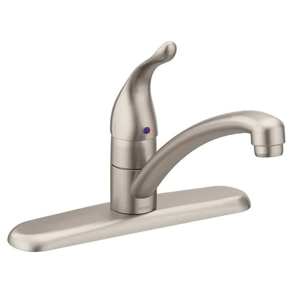 Chateau® Kitchen Faucet, Deck Mount, ADA, 1 Lever Handle, 4-Hole, Spot Resist Stainless